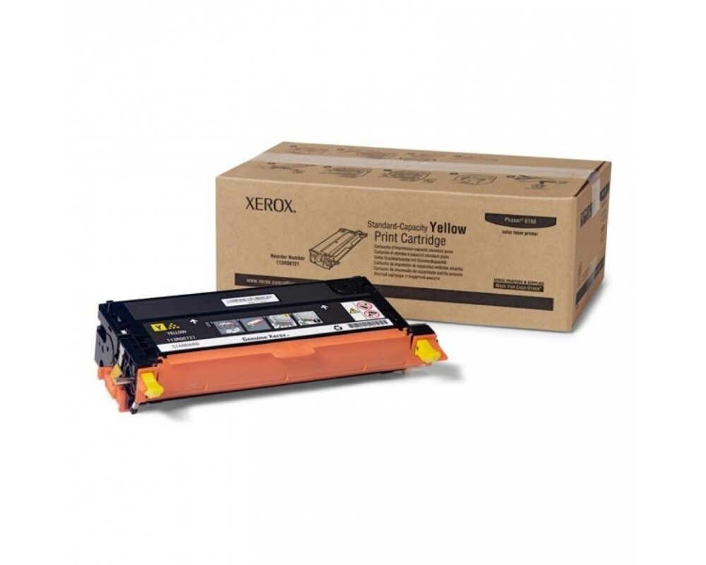 Тонер за принтер Xerox Phaser 6180 Yellow standard capacity print cartridge 3