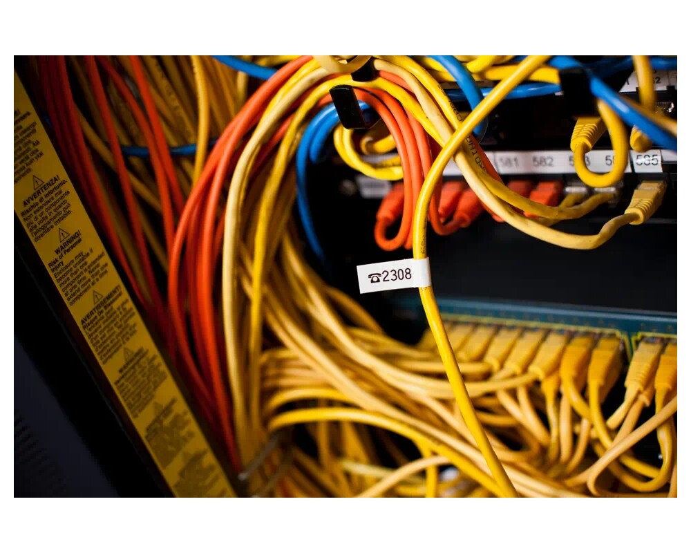 Консуматив BROTHER TZEFX211 6mm BLACK ON WHITE FLEXIBLE ID 5