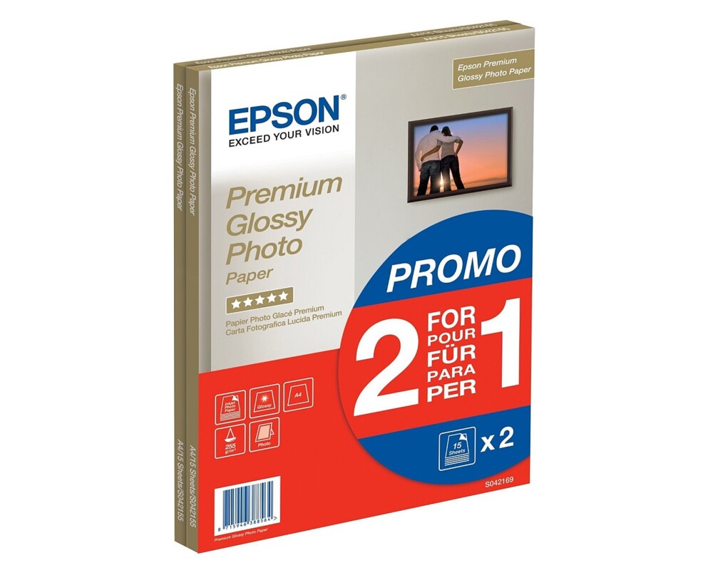 Хартия EPSON Premium Glossy S042169 - hartie foto A4 255g 2