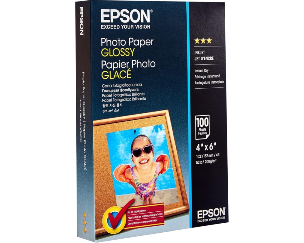Хартия EPSON Photo paper glossy 100x150mm 100 sheets 1-pack 2