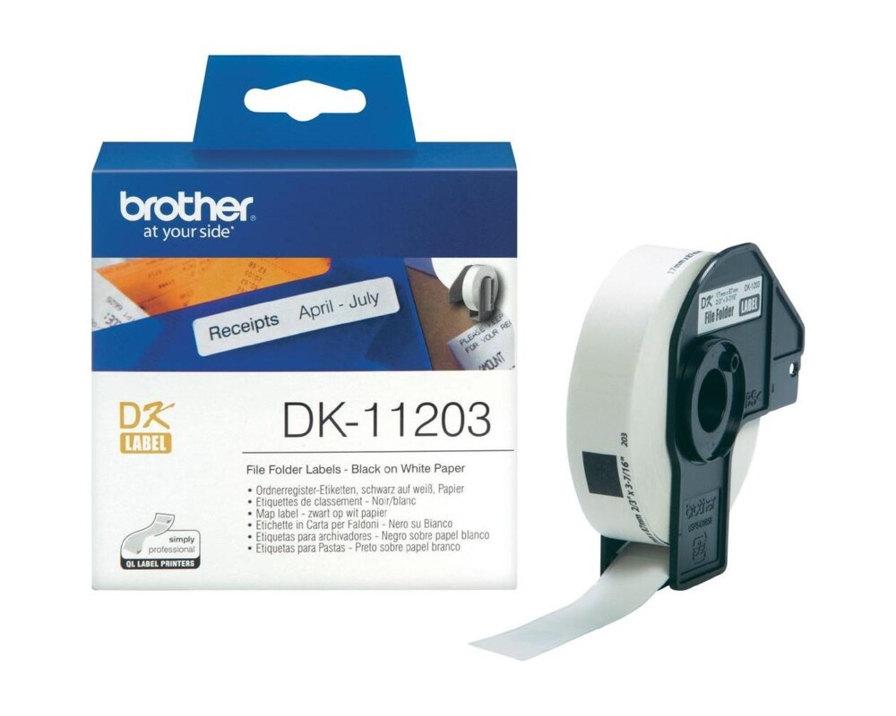 Консуматив BROTHER DK11203 Brother mappa gerinc cimke 17x54mm 4
