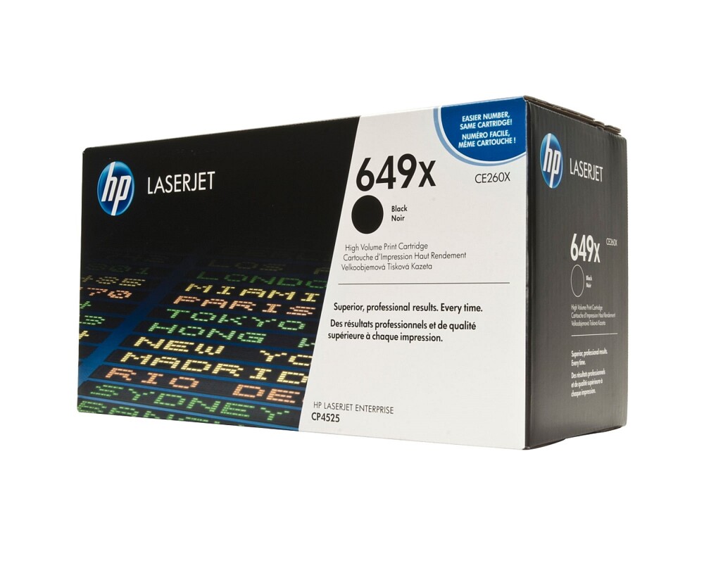 Тонер за принтер HP 649X original Color LaserJet Toner cartridge CE260X black high capacity 17.000 pages 1-pack 2