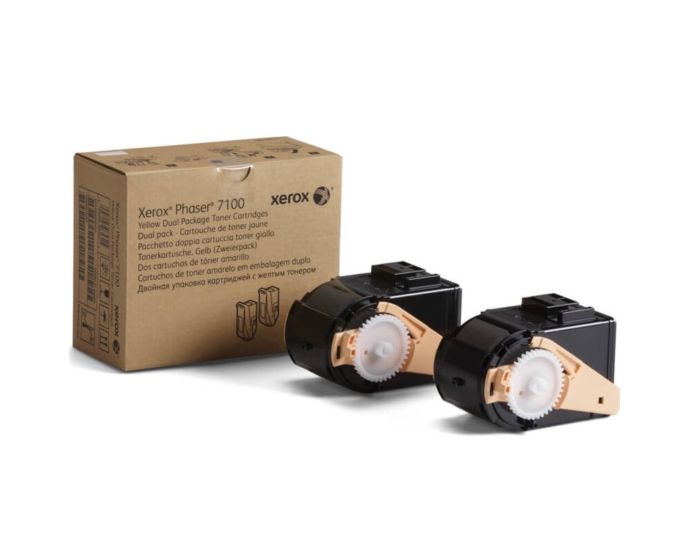 Тонер за принтер XEROX 106R02611 Toner Yellow twinpack Phaser 7100 2 x 4500pgs 2