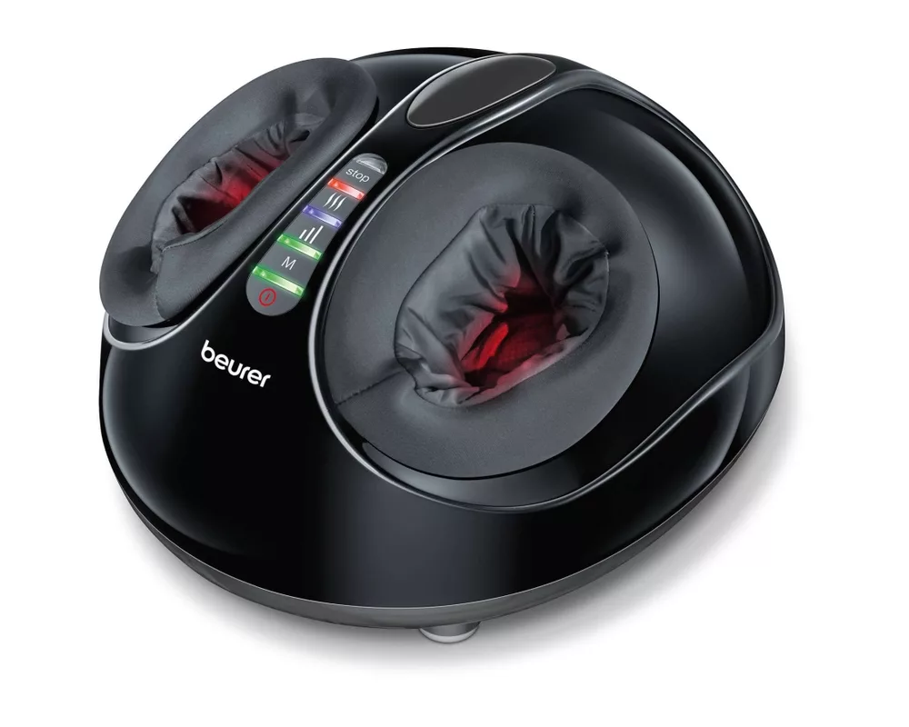 Масажор Beurer FM 90 Shiatsu foot massager;Shiatsu and air pressure massage; Heat function; 3 massage programmes; 3 intensity levels of air compression massage; shoe size 46; washable and removable cover 2