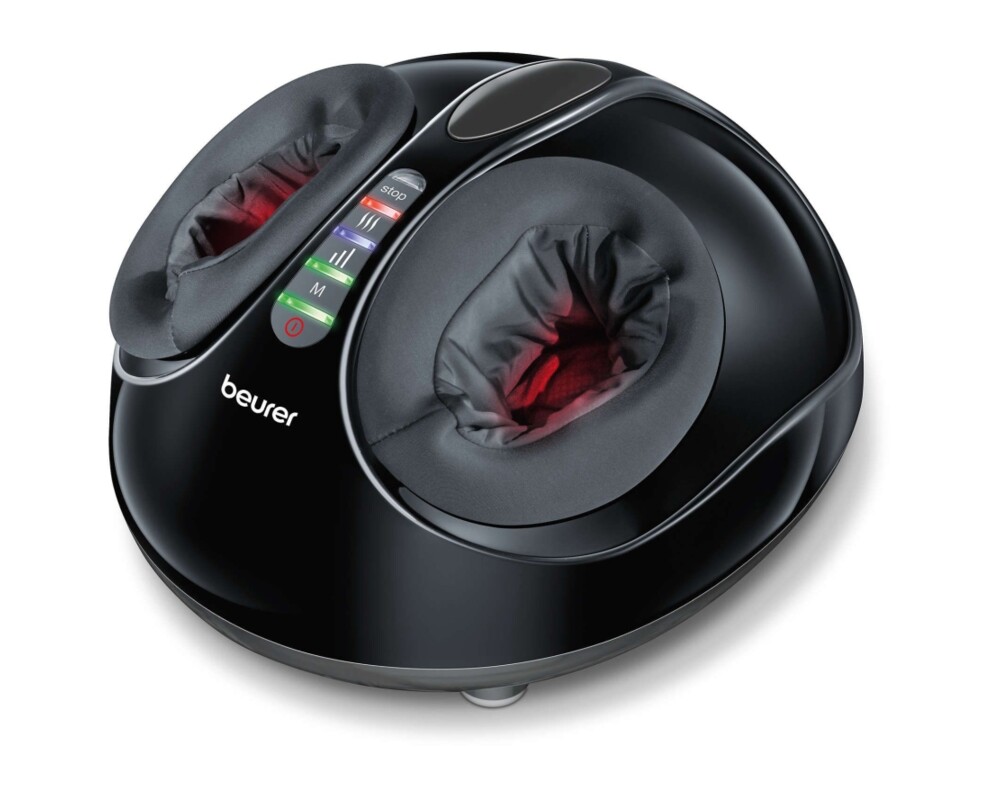 Масажор Beurer FM 90 Shiatsu foot massager;Shiatsu and air pressure massage; Heat function; 3 massage programmes; 3 intensity levels of air compression massage; shoe size 46; washable and removable cover 2