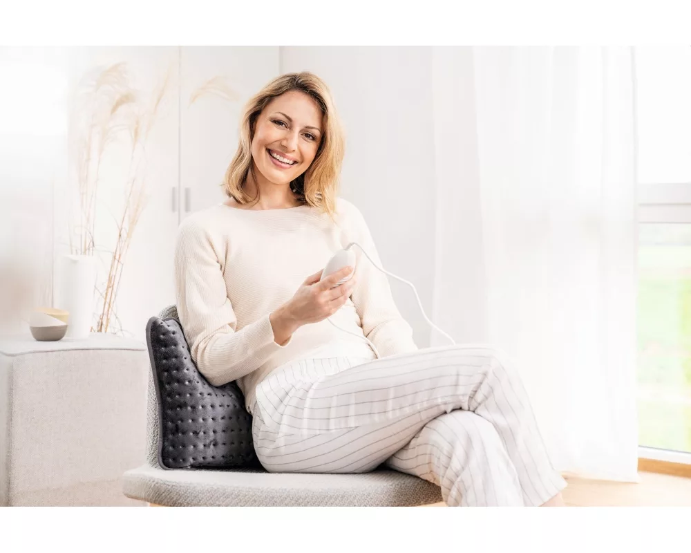 Термоподложка Beurer HK 48 Cosy Heat Pad; 3 temperature settings; auto switch-off after 90 min; washable on 30°; reversable cushion; with inner pad; removable switch; fleece fibre; 40(L)x30(W) cm 3