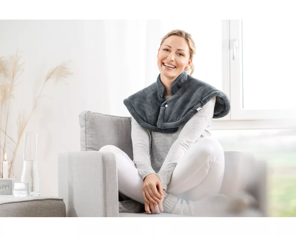 Термоподложка Beurer HK 54 Cosy Shoulder & Neck Heat Pad; 3 temperature settings; auto switch-off after 90 min; washable on 30°; removable switch; fleece fibre;56(L)x52(W) cm 3