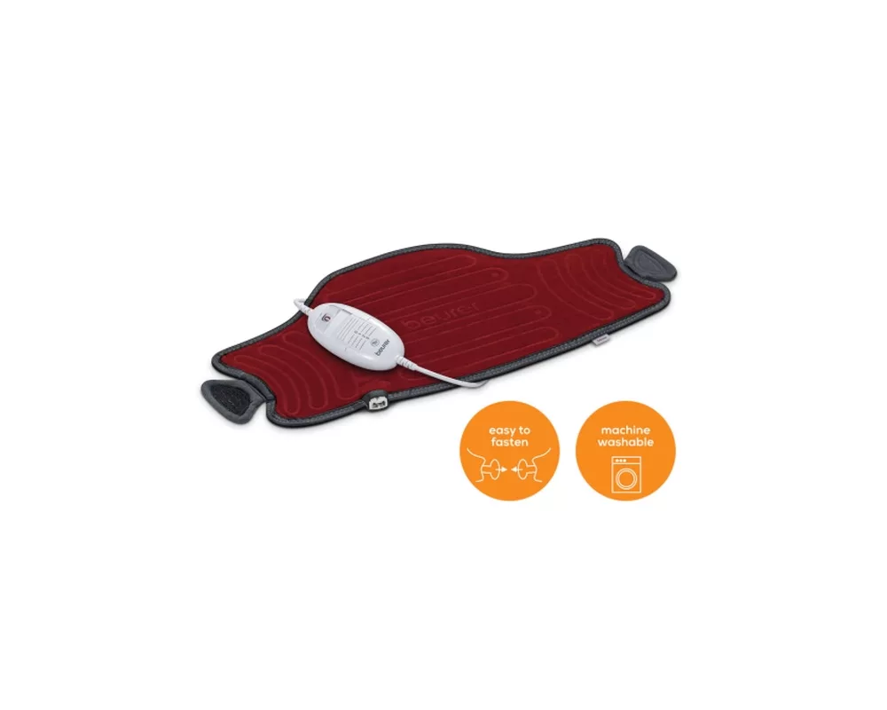 Термоподложка Beurer HK 55 Easyfix Multifunctional Heat Pad; 3 temperature settings; auto switch-off after 90 min; washable on 30°; removable switch;59(L)x30(W) cm 2