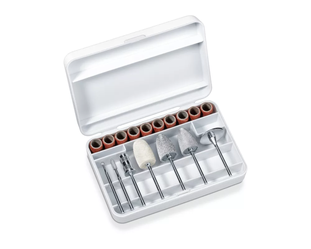 Уред за маникюр и педикюр Beurer MP 52 Manicure / pedicure set; 7 attachments; adjustable speed; left/right rotation; speed 6 7