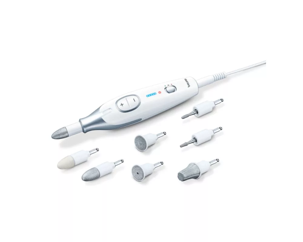Уред за маникюр и педикюр Beurer MP 42 Manicure / pedicure set; 7 attachments; adjustable speed; left/right rotation; LED light; storage case 2