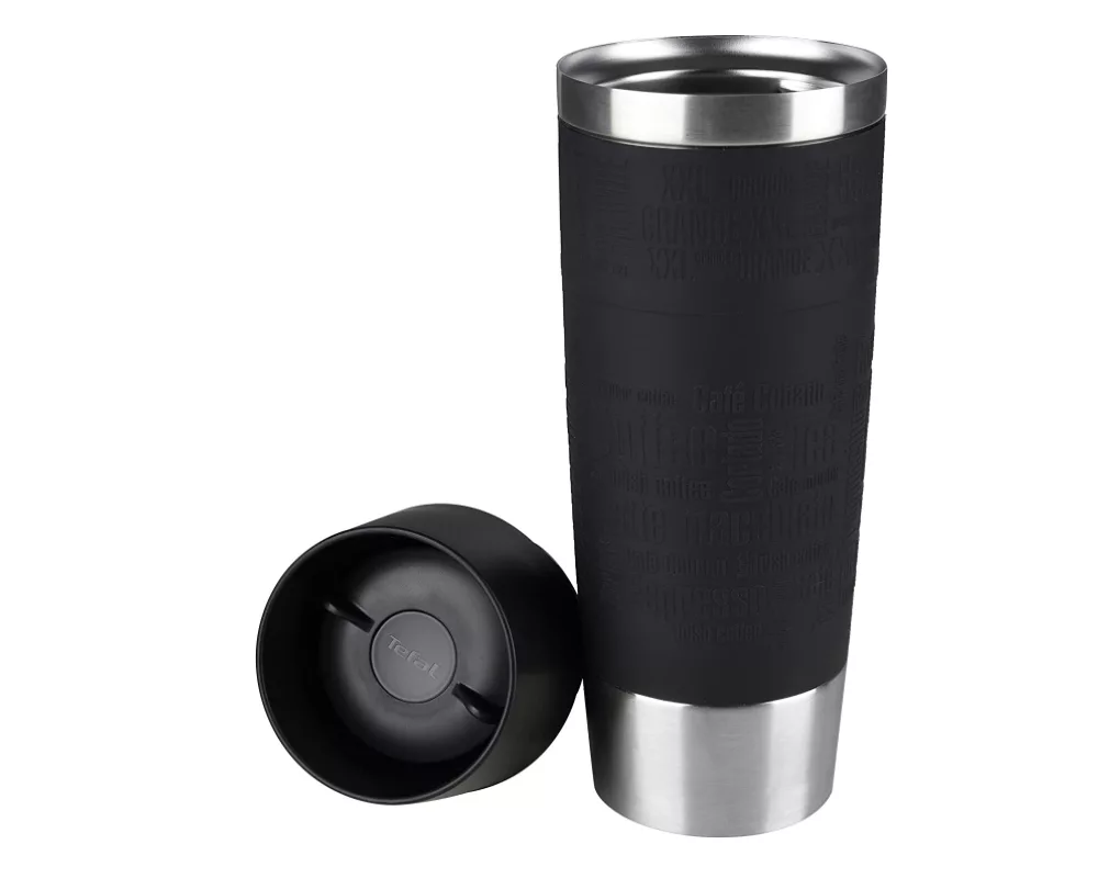 Термочаша Tefal K3081214 TRAVEL MUG GR 0.5L black slv TEF 2