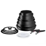 <span>Съд за готвене</span> Tefal L7639002 Unlimited 13pcs set: 2 handles + FP 22/28 + SCP 16/20 + glass lids 16/20/24 + hermetic lids 16/20 + wok 26 + sautepan 24 <span class='catalog-num-in-name'>L7639002</span> - 