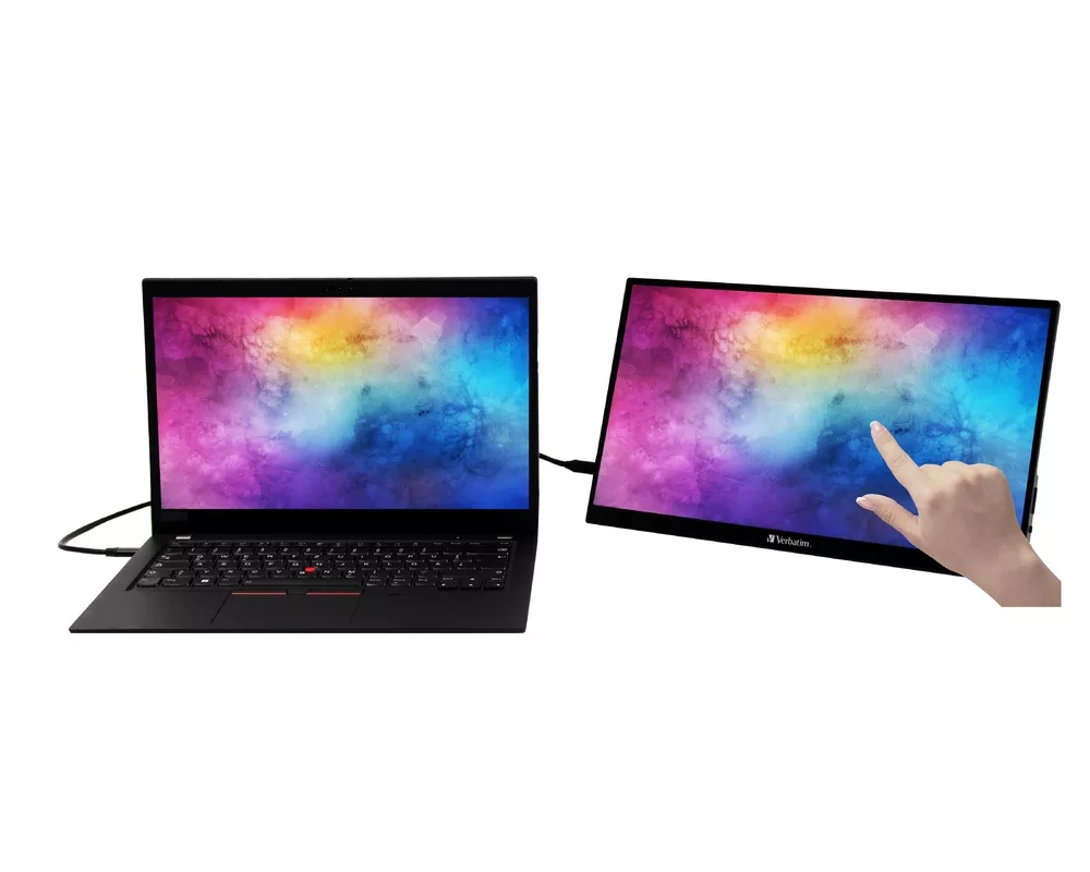Монитор Verbatim PMT-15 Portable Touchscreen Monitor 15.6" Full HD 1080p Metal Housing 4