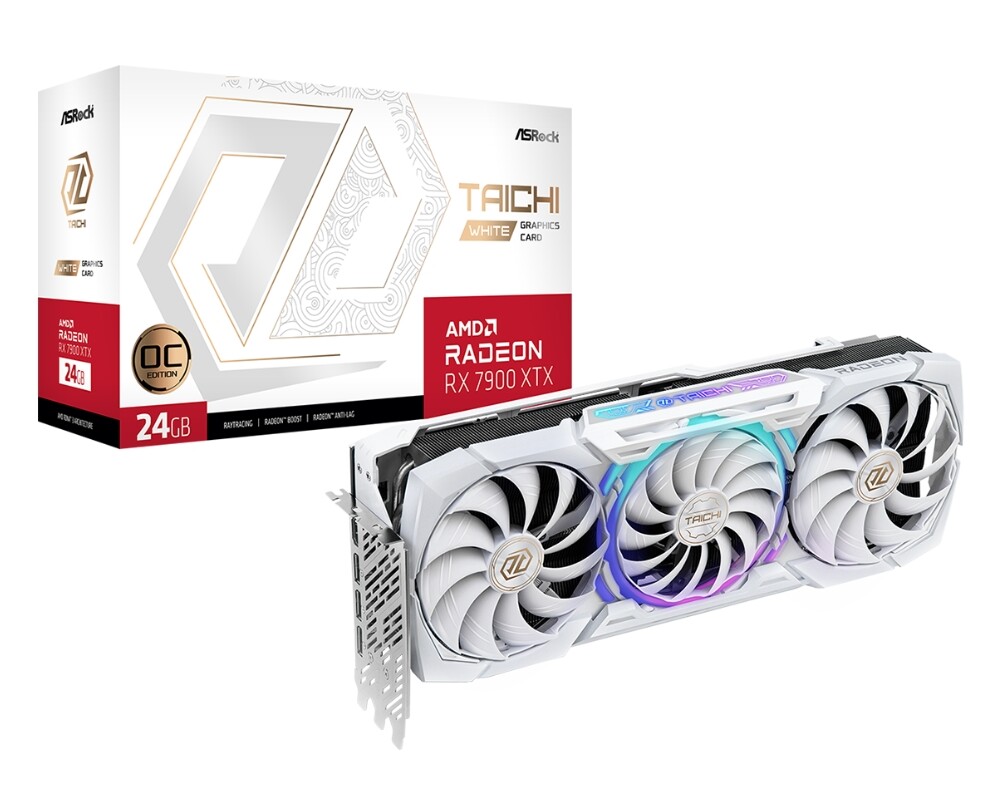 Видеокарта ASRock Radeon RX 7900 XTX Taichi White OC 24GB GDDR6 7