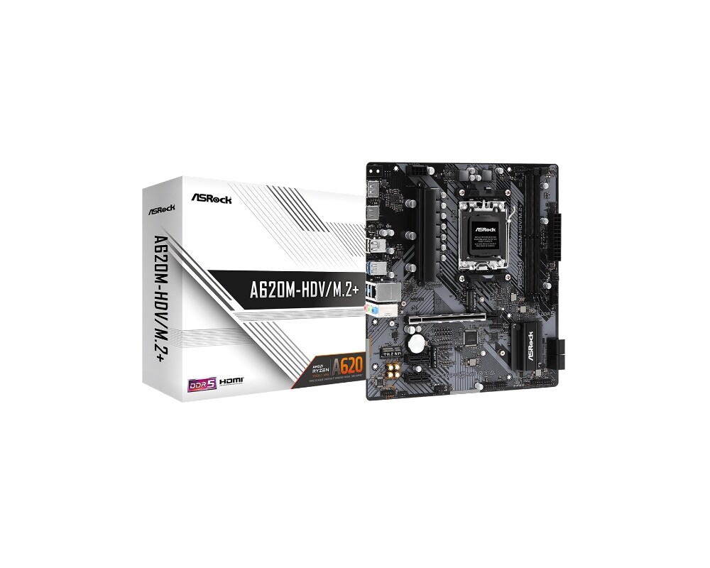 Дънна платка ASROCK A620M-HDV M.2+, Socket AM5, mATX 6