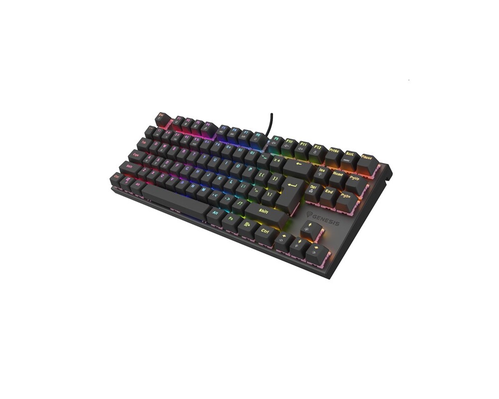 Клавиатура Genesis Mechanical Gaming Keyboard Thor 303 TKL Silent Switch RGB Backlight US Layout Black 2