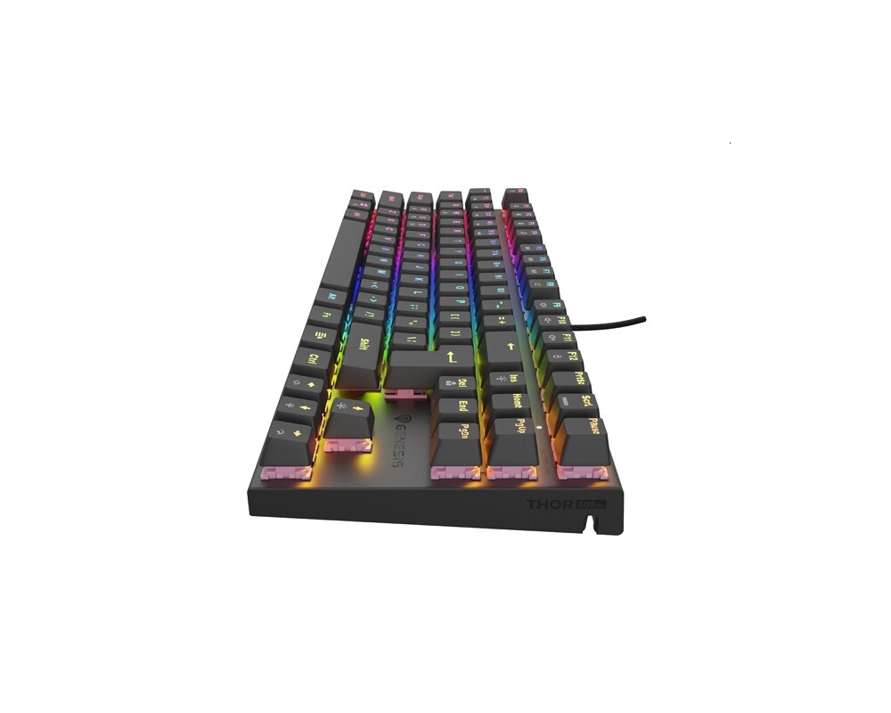Клавиатура Genesis Mechanical Gaming Keyboard Thor 303 TKL Silent Switch RGB Backlight US Layout Black 4