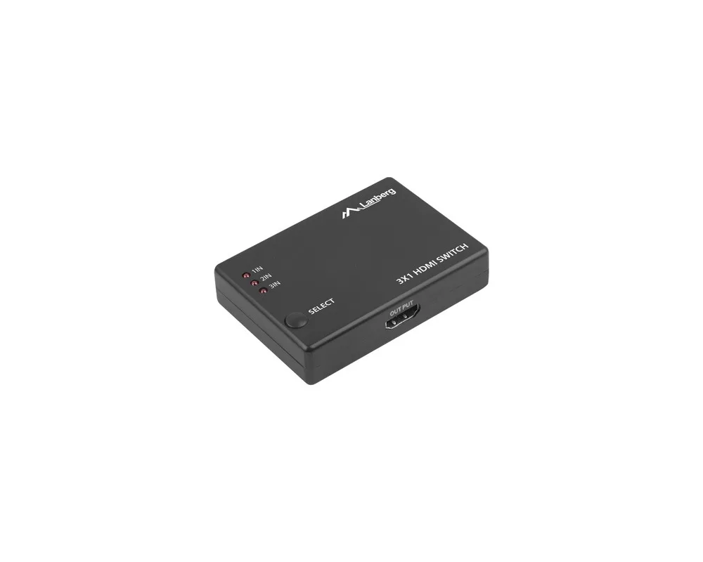 Адаптери Lanberg Video Switch 3x HDMI + Micro USB port + Remote Controller 4