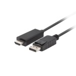<span>Кабел</span> Lanberg display port (M) V1.1 -> HDMI (M) cable 1.8m <span class='catalog-num-in-name'>CA-DPHD-11CC-0018-BK</span> - 
