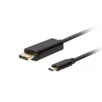 <span>Кабел</span> Lanberg USB-C (M) -> display port (M) cable 1.8m 4K 60Hz <span class='catalog-num-in-name'>CA-CMDP-10CU-0018-BK</span> - 