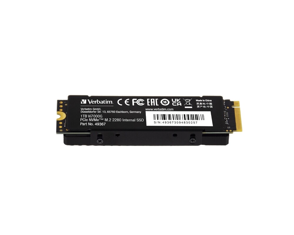 SSD Verbatim Vi7000G Internal PCIe NVMe M.2 SSD 1TB 3