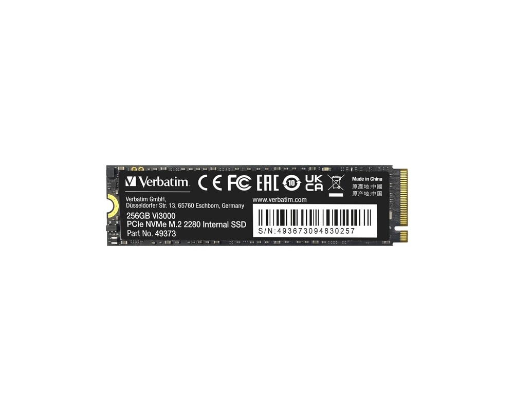 SSD Verbatim Vi3000 Internal PCIe NVMe M.2 SSD 256GB 2