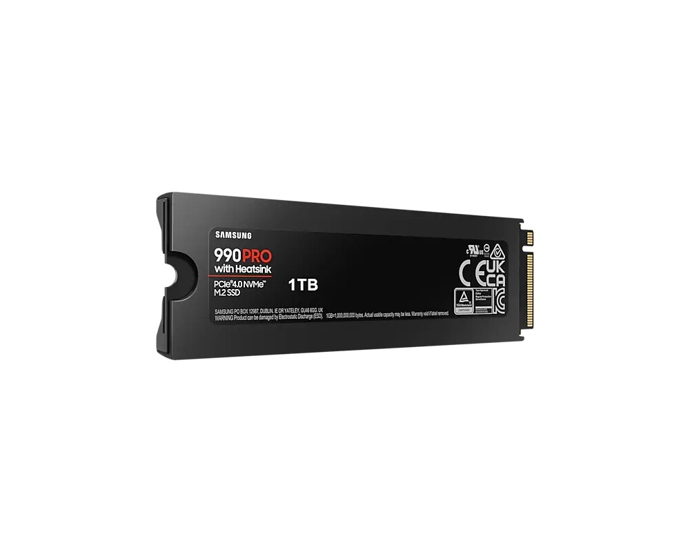 SSD 1TB Samsung 990 PRO с Heatsink M.2 2280 PCIe 4.0 SSD 10