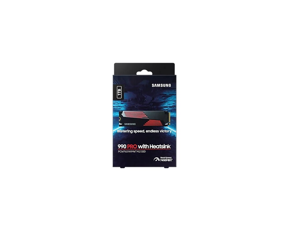 SSD 1TB Samsung 990 PRO с Heatsink M.2 2280 PCIe 4.0 SSD 11
