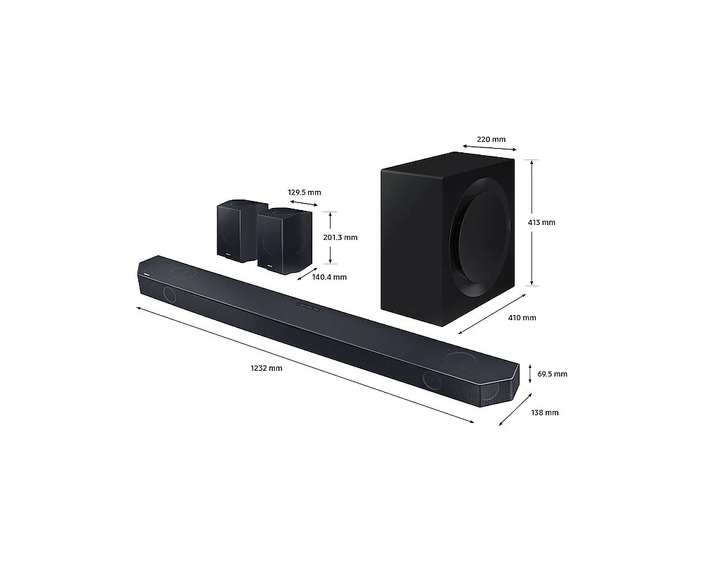 Аудио система Samsung HW-Q990C Soundbar 656 Watts 11.1.4ch 14