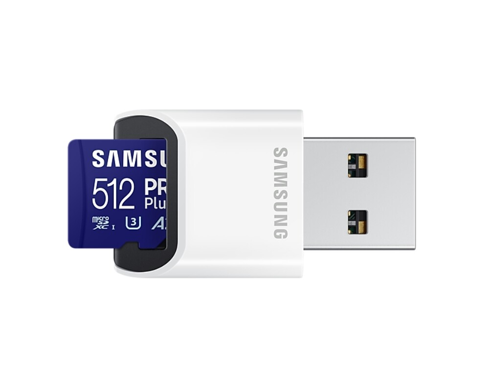 Флаш карта Samsung 512GB micro SD Card PRO Plus with USB Reader 2