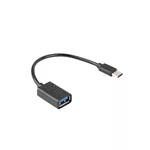 Адаптери Lanberg adapter USB-C(m) 2.0 -> USB-A(f) cable 15cm OTG 2