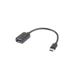 <span>Адаптери</span> Lanberg adapter USB-C(m) 2.0 -> USB-A(f) cable 15cm OTG <span class='catalog-num-in-name'>AD-OTG-UC-01</span> - 