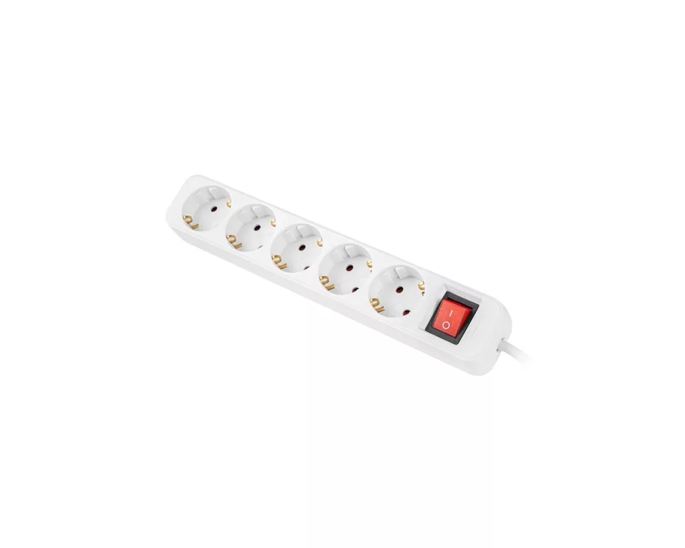 Разклонител Lanberg power strip 3m 5x Schuko outlets with circuit breaker quality-grade copper cable 2