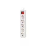 Разклонител Lanberg power strip 3m 5x Schuko outlets with circuit breaker quality-grade copper cable 3