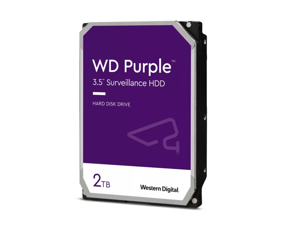 Твърд диск WD Purple Surveillance, 2TB , 3.5", SATA-III, 5400rpm, 64MB 4