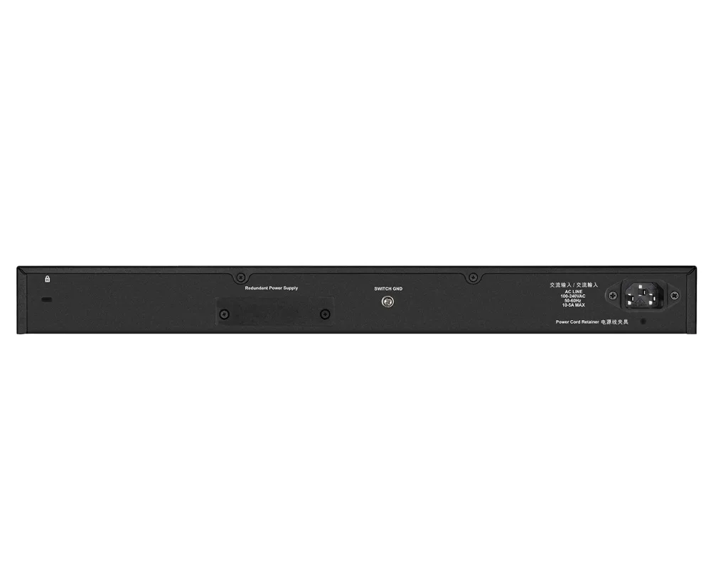 Switch (Комутатор) D-Link 24 x 10/100/1000BASE-T PoE ports (370W budget) Layer 3 Stackable Managed Gigabit Switch with 2 x 10GBASE-T ports and 4 x SFP+ ports  3