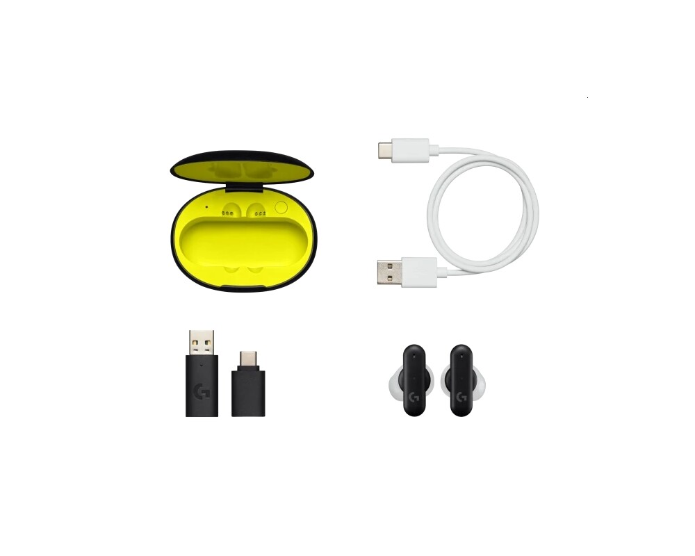 Слушалки Logitech FITS True Wireless Gaming Earbuds - BLACK - 2.4GHZ/BT - PLUGA - EMEA28-935 - EMEA 6