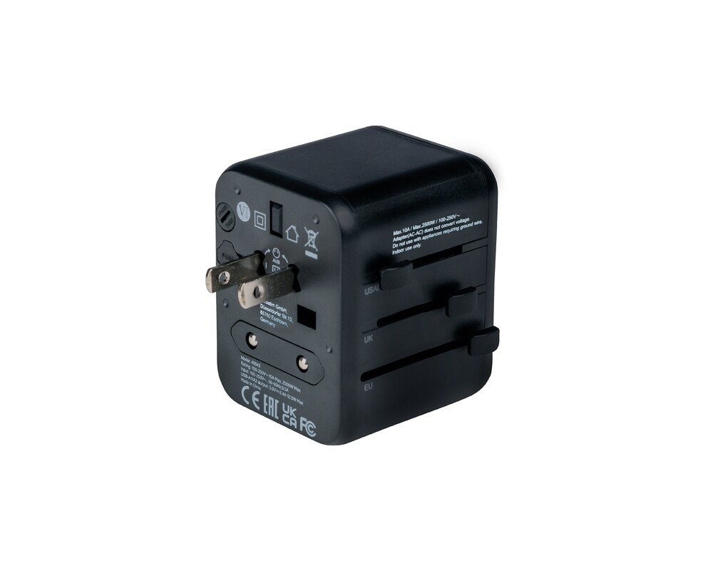 Зарядно Verbatim UTA-01 Universal Travel Adapter with 2 x USB-A ports 4