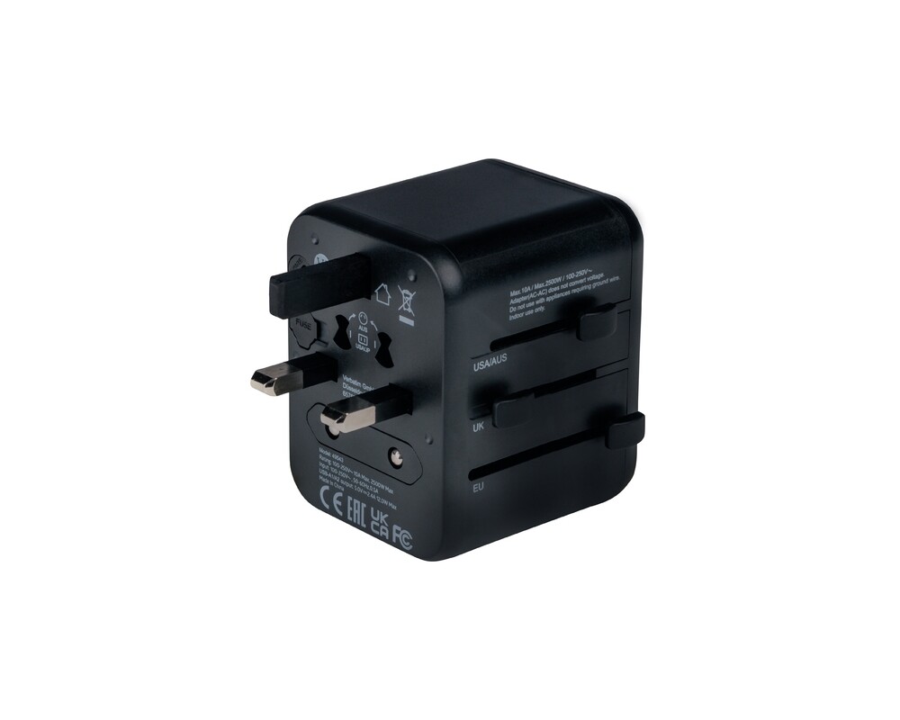 Зарядно Verbatim UTA-01 Universal Travel Adapter with 2 x USB-A ports 6