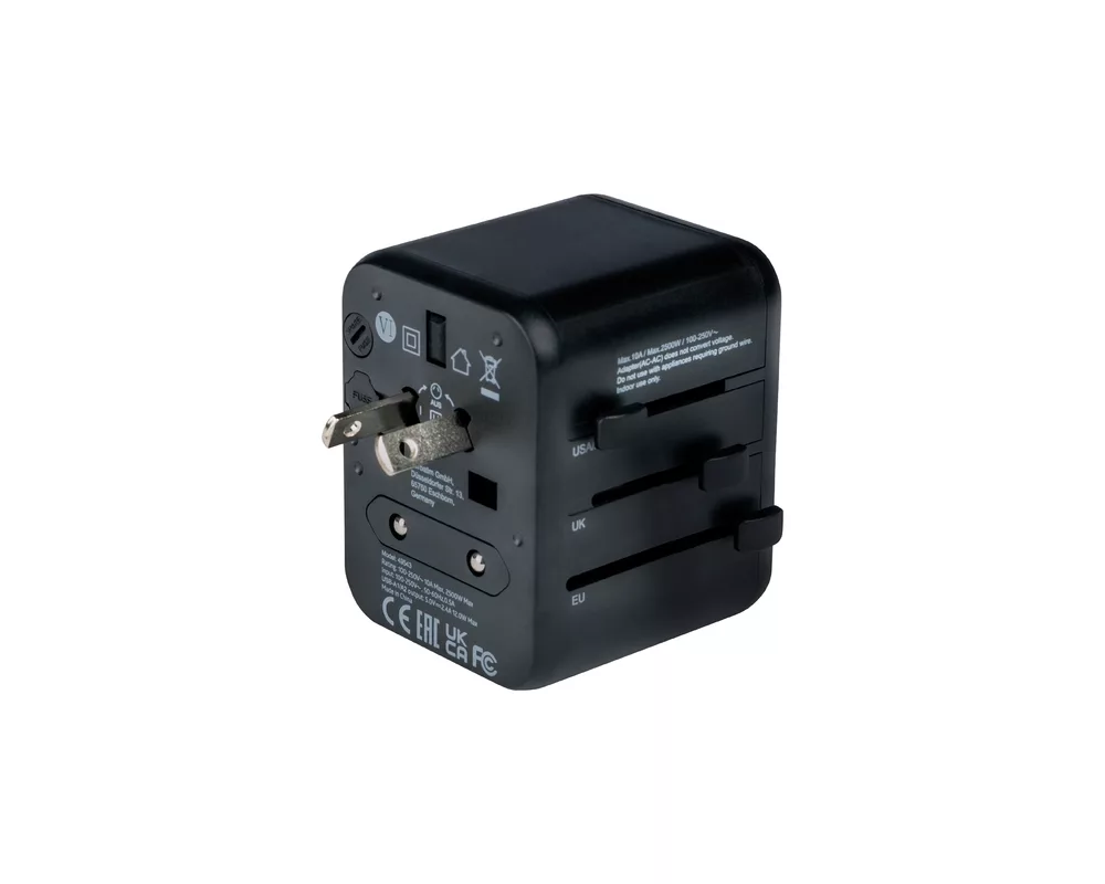 Зарядно Verbatim UTA-01 Universal Travel Adapter with 2 x USB-A ports 5