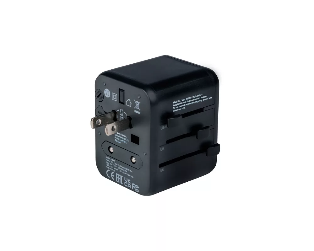 Зарядно Verbatim UTA-01 Universal Travel Adapter with 2 x USB-A ports 4