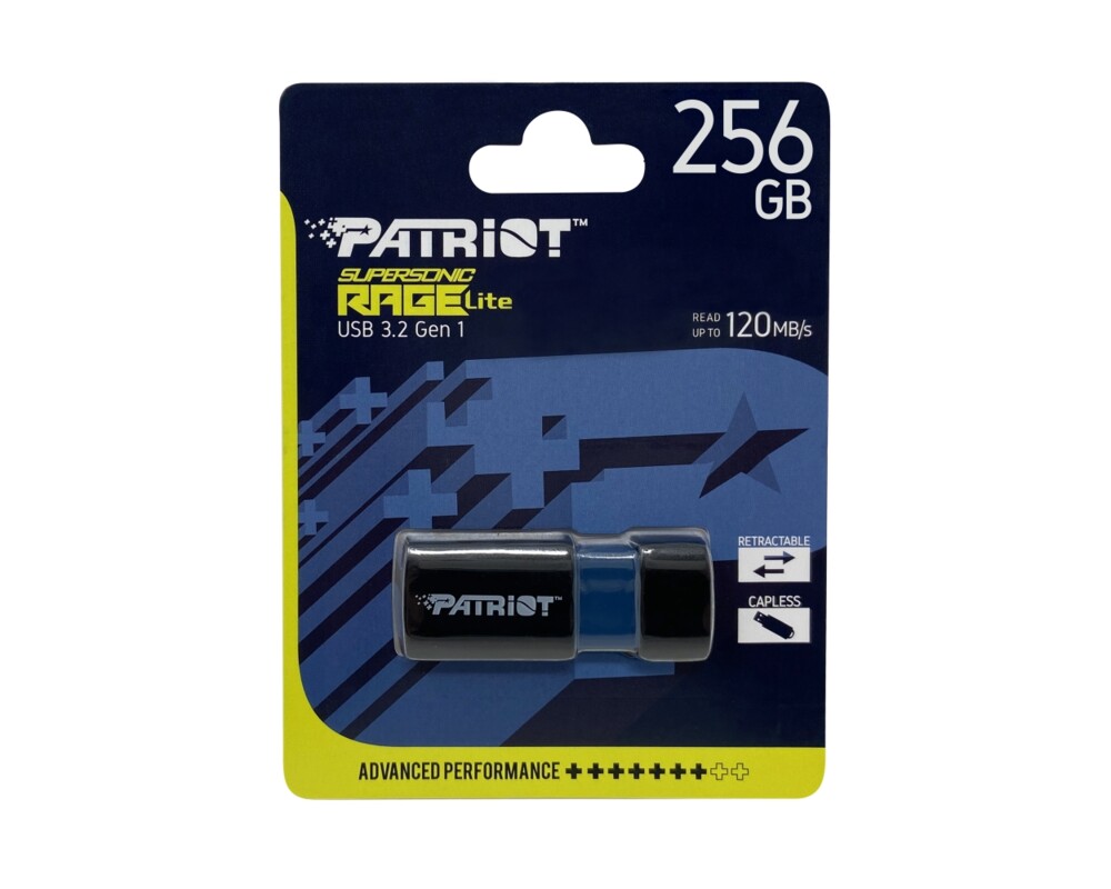 Флаш памет Patriot Supersonic Rage LITE USB 3.2 Generation 1 256GB 7