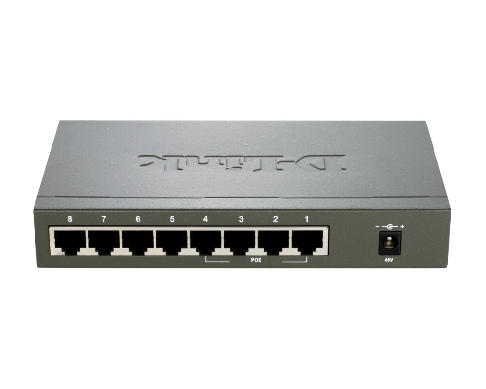 Switch (Комутатор) D-Link 8-port 10/100 Desktop Switch with 4 PoE Ports 3