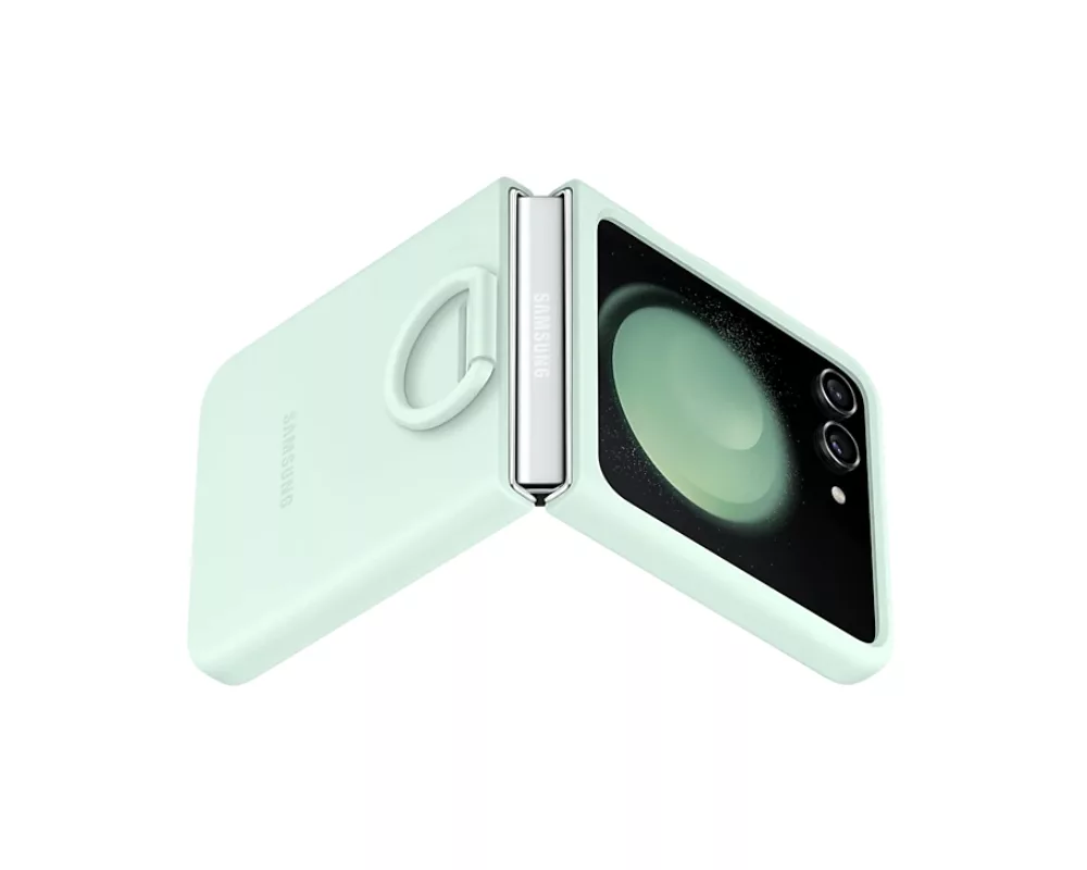 Калъф Samsung F731 Flip5 Silicone Case with Ring Ocean Green 3
