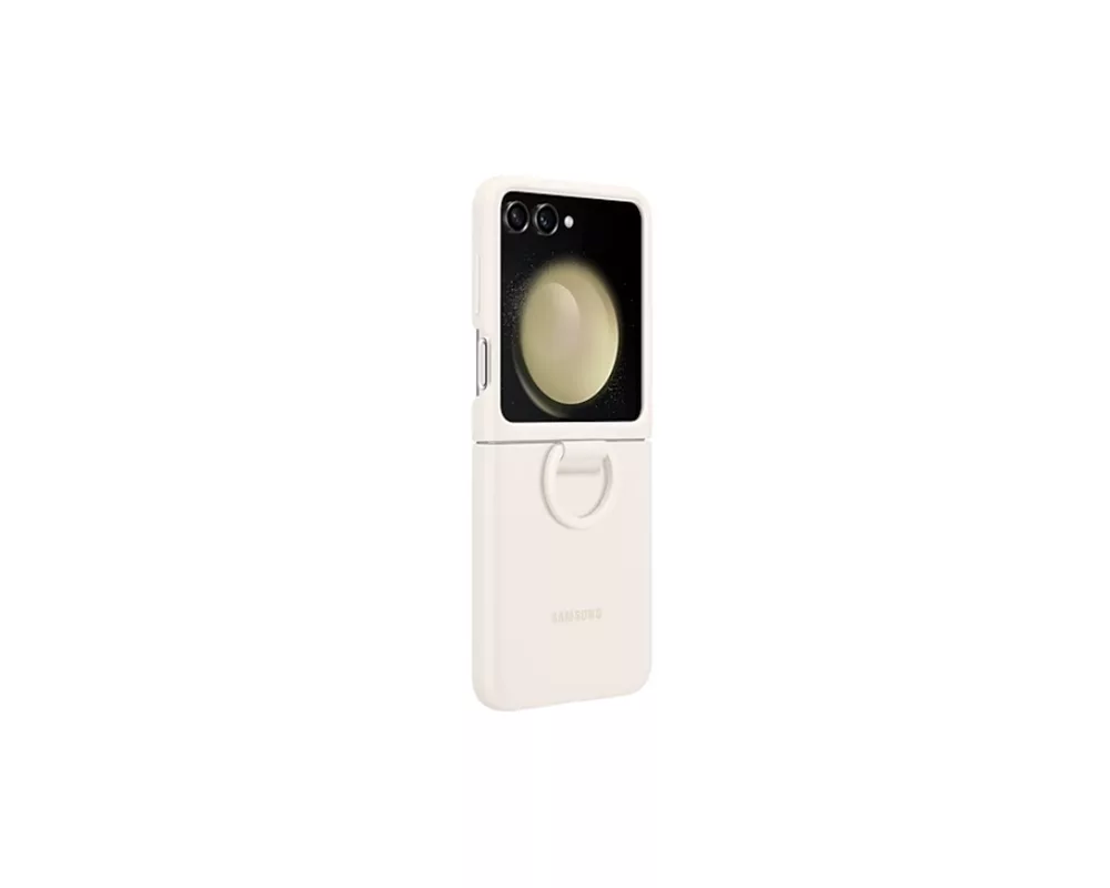 Калъф Samsung F731 Flip5 Silicone Case with Ring Cream 2