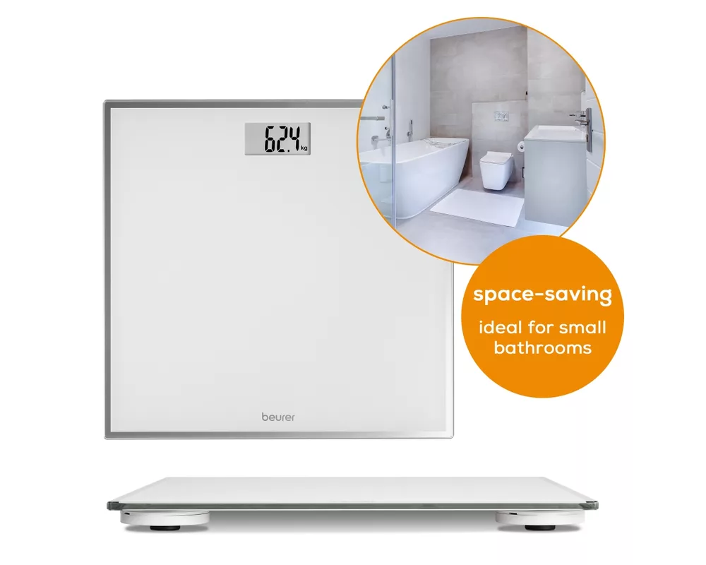 Смарт кантар Beurer GS 120 Kompakt Glass bathroom scale  black; Automatic switch-off 3