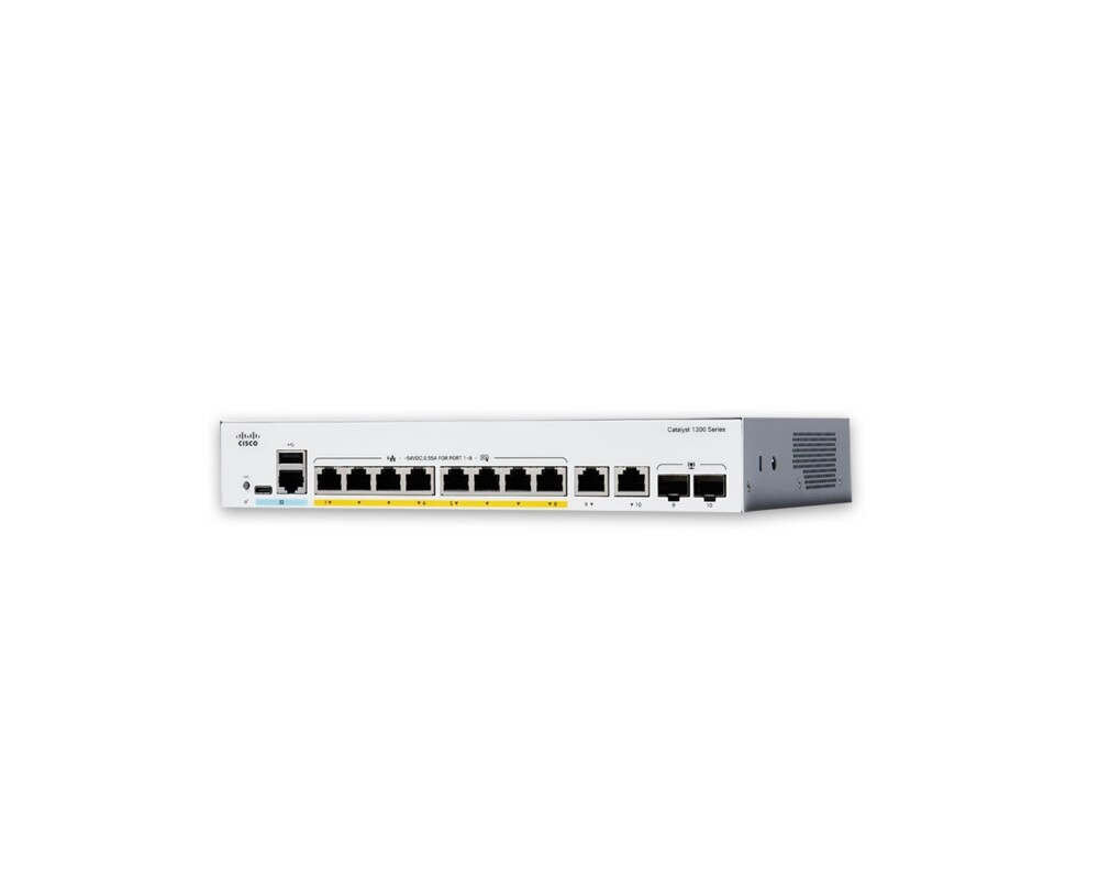 Switch (Комутатор) CISCO Catalyst 1300 8-port GE Full PoE 2x1G Combo
