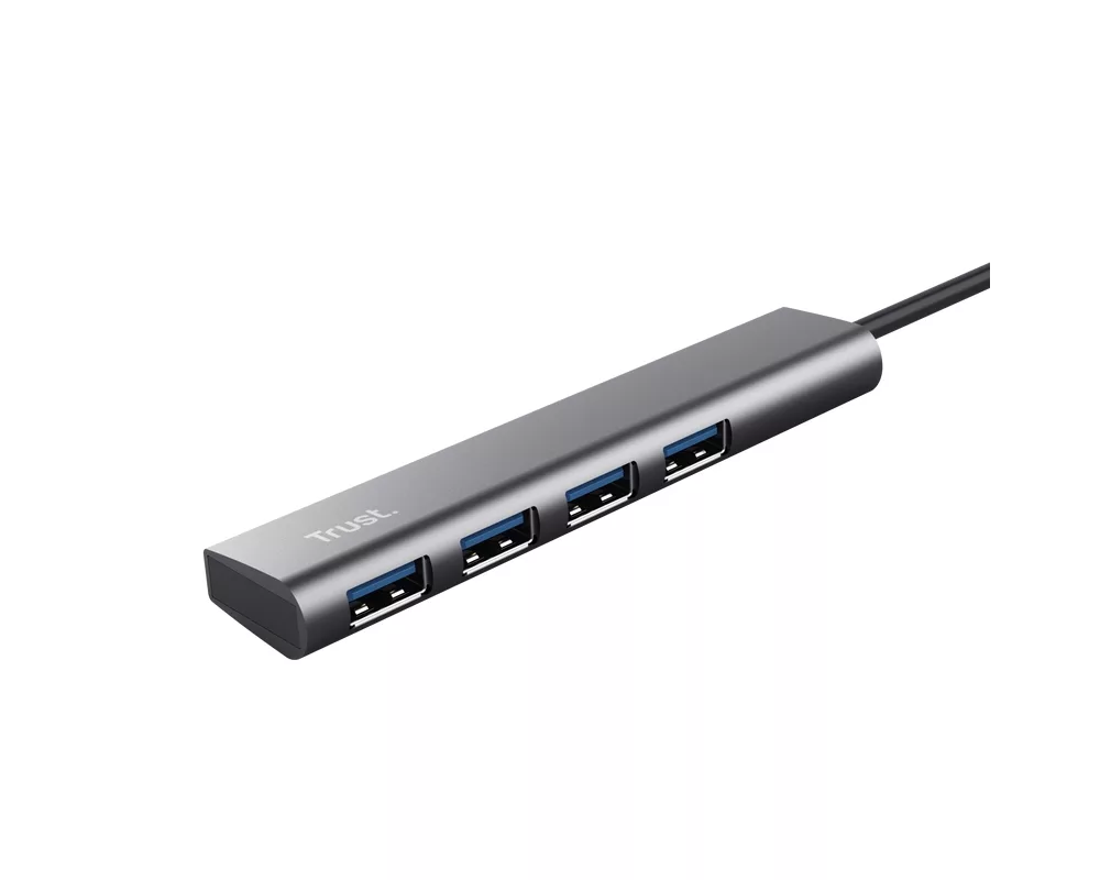 USB хъб TRUST Halyx 4-PORT USB-C HUB 3