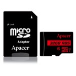 <span>Флаш карта</span> Apacer 32GB microSDHC Class 10 UHS-I (1 adapter) <span class='catalog-num-in-name'>AP32GMCSH10U5-R</span> - 