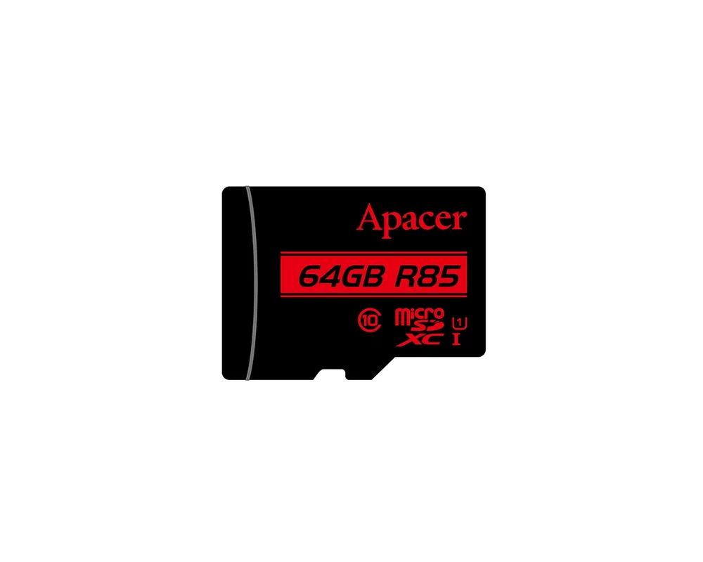 Флаш карта Apacer microSDXC 64GB UHS-I U1 R85 Class10 2